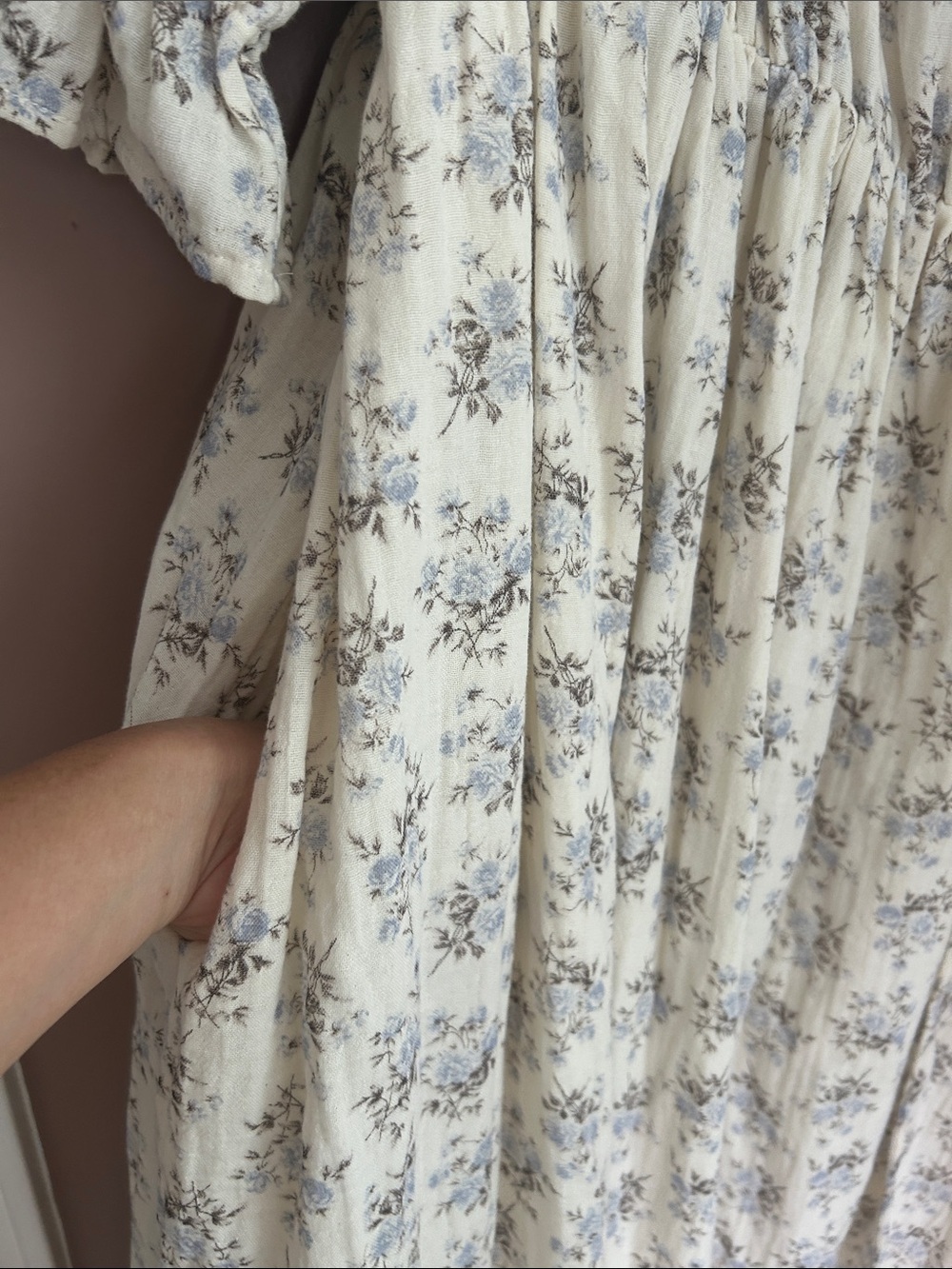 NWT Worth Collective Ari Cotton Floral Wrap Maxi Dress Size Large - Picture 10 of 16